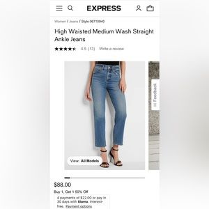 EXPRESS | Straight ankle high rise